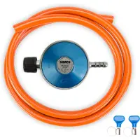 Gimeg Gasdrukregelaarset - 29 mbar - Campingaz X slangpilaar - Slang 150 cm