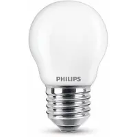 Philips 6x LED lamp E27 | Kogel P45 | Mat | 2700K | 6.5W (60W)
