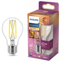 Philips 6x LED lamp E27 | Peer A60 | WarmGlow | Filament | 2200-2700K | 5.9W (60W)