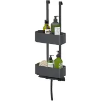 Tiger 2-Store ophangbaar doucherek 65cm zwart