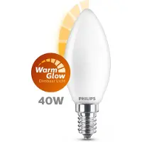 Philips LED lamp kaars mat E14 3.4W 2200K-2700K Dimbaar