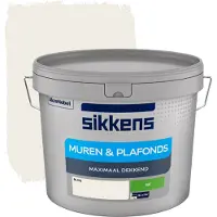 Sikkens Muren En Plafonds Muurverf - Mat - Ral 9010 - 10l
