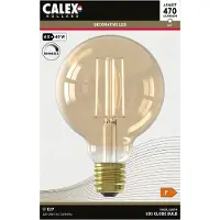 Calex Led lamp E27 | Globe | (4.5W, 470lm, 2100K, Dimbaar, Goud)