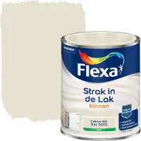 Flexa Houtlak Strak In De Lak - Mat - Crème Wit Ral 9001 - 750ml