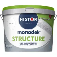 Histor Monodek Structuur Muurverf 10 LTR - Wit