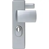 Nemef Veiligheidsbeslag Voor Deur 3405-ii - Aluminium Zilver - Skg*** Kerntrekbeveiliging Vaste Knop - Pc55mm