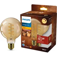 Philips Globe Spiraal Goud - 60 W - E27 - Dimbaar extra warmwit licht
