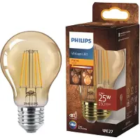 Philips filamentlamp amber 25W A60 E27 - 250 lumen - 1800 K