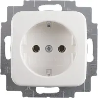 Busch-Jaeger Refl inbouw contactdoos polar wit 1-voudig randaarde