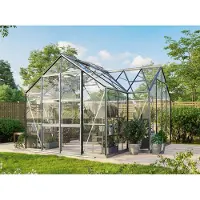 Vitavia Tuinkas Clarus - Veiligheidsglas 3 Mm - Geanodiseerd Aluminium - 383x383x254 Cm