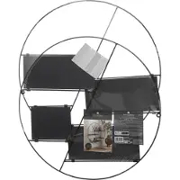 Atmosphera Wandplank - Rond - D50cm - Zwart