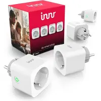 Innr Smart Plug met energiemeter | Zigbee 3.0 | Max. 3680W | Wit | 4 stuks
