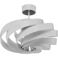 Euluna Plafondlamp Tori, dimbaar, wit / opaal, Woon-/ Eetkamer, metaal, Modern, plafondlamp