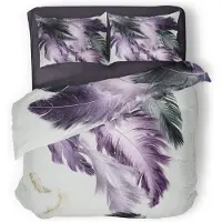 Eleganzzz Dekbedovertrek Micropercal Purple Flow - purple 240x200/220cm