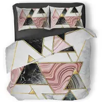 Eleganzzz Dekbedovertrek Micropercal Geometric - multi 200x200/220cm