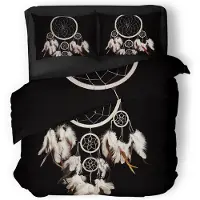 Eleganzzz Dekbedovertrek Micropercal Catch the Dream - black 140x200/220cm