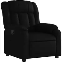 vidaXL Fauteuil verstelbaar kunstleer zwart