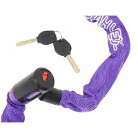 Stahlex Kettingslot - paars - 120 cm - 2 sleutels - scooter / fiets - kabelslot - Fietssloten