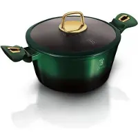 Berlinger Haus 6057 - Braadpan met titanium coating - 20 cm - met deksel - Emerald Collection