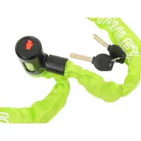 Stahlex Kettingslot - groen - 120 cm - 2 sleutels - scooter / fiets - kabelslot - Fietssloten