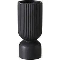 Casa Di Elturo Nordic vaas ribbed top – – keramiek – Ø 10 x h25 cm