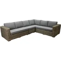 AVH-Collectie Serva hoek loungeset 4-delig naturel rotan