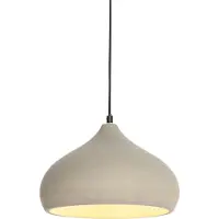 QAZQA Moderne Hanglamp Zwart met Betonnen Kap - Nick