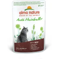 Almo Nature 60x Kattenvoer Nat Anti-Haarbal Rund 70 gr