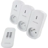 Big Buy Cooking - Set van 3 stekkerdozen met aan/uit-schakelaar en afstandsbediening (2000W) - 54663