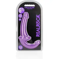 Shots toys REALROCK - 6 inch - strapless strap-on - glad - paars