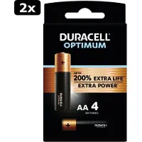 Duracell 2x Alka Optimum Aa X4