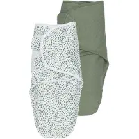 Meyco Baby Cheetah/Uni swaddlemeyco inbakerdoek - 2-pack - forest green - 0-3 maanden - 1.0 TOG