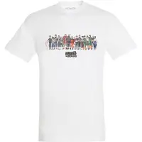 Difuzed Naruto Shippuden Heren Tshirt -S- Characters Wit