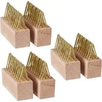 Relaxdays voegenborstel onkruid - set van 6 - zonder steel - onkruidborstel stalen borstel