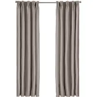Larson - Luxe hotel blackout gordijn - Verduisterend - 1.5m x 2.5m - Lichtgrijs