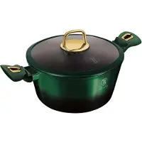 Berlinger Haus 6058 - Braadpan met titanium coating - 24 cm - met deksel - Emerald Collection