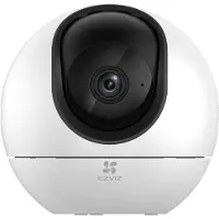 Ezviz H6, Beveiligings-IP-camera, voor binnenshuis gebruik, met kabel en draadloos, CE / UKCA / UL / WEEE / RoHS / REACH, voor op een tafel, wit