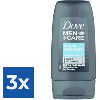 Dove Men Mini Douchegel Clean Comfort 50 ML - Voordeelverpakking 3 stuks