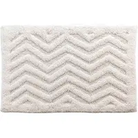 Casa Di Elturo Badmat katoen boho waves /wit – 50 x 80 cm
