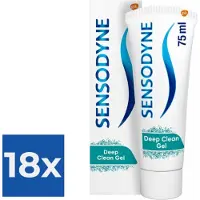 Sensodyne Tandpasta Deep Clean Gel 75 ml - Voordeelverpakking 18 stuks