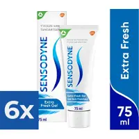 Sensodyne Extra Fresh Gel tandpasta voor gevoelige tanden 75 ml - Voordeelverpakking 6 stuks