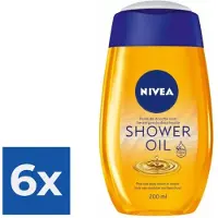 Nivea Natural Oil Verzorgende Doucholie 200ml - Voordeelverpakking 6 stuks