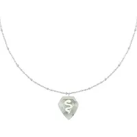 Yehwang Ketting natuursteen met slang - necklace nature stone with snake - stainless steel - valentijn kado - moederdag cadeau - kerst - dieren hanger - sierraad - mama - dochter