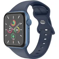IMoshion Siliconen⁺ bandje voor de Apple Watch | 44/45/46/49 mm - Maat M/L - Midnight