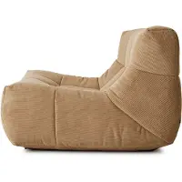 HK Living Lazy Lounge Fauteuil - Rib - Bruin