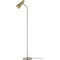Markslöjd Vloerlamp Peak, messing / goud, Woon-/ Eetkamer, metaal, Modern, vloerlamp
