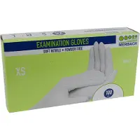 Altairmed Soft-nitril handschoen maat XS poedervrij (Merbach, wit, 100 stuks)