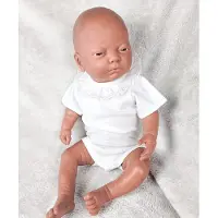 Babidu Romper Kanten Kraag | 1198 | Wit | Korte Mouw | 12 maand | maat 80