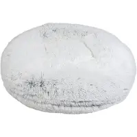 Animal Boulevard Ab10804 - Manden En Kussens - Hond - Ab Soft Bed Long Plush Grijs-m Ø76cm - Maat: M