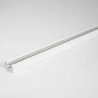 LumenXL Witte koppelbare 1-fase rail van 75 cm zonder aansluitblok, met eindkap